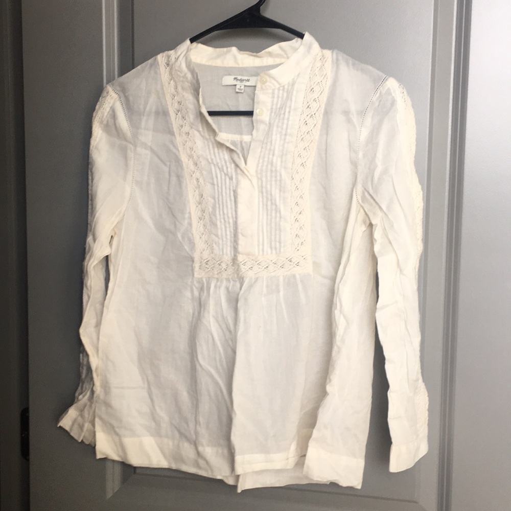 Madewell peasant blouse